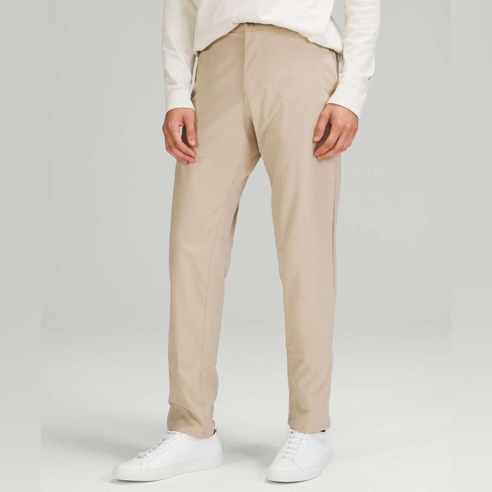 Lululemon Commission Classic Fit Warpstreme Pants 35 Khaki
